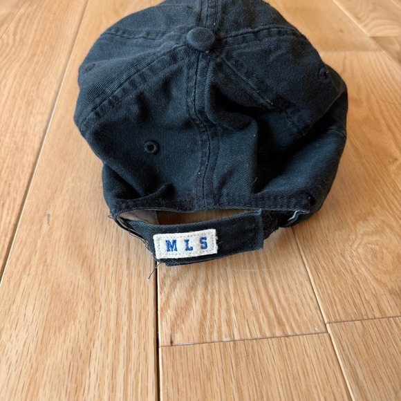 Y2K MLS Major League Soccer Drew Pearson Marketing Black Strapback Hat - Picture 5 of 7